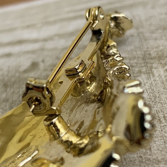 Gerry’s | Vintage Gold Tone Crystal Christmas Tree Brooch Pin - Picture 8 of 16